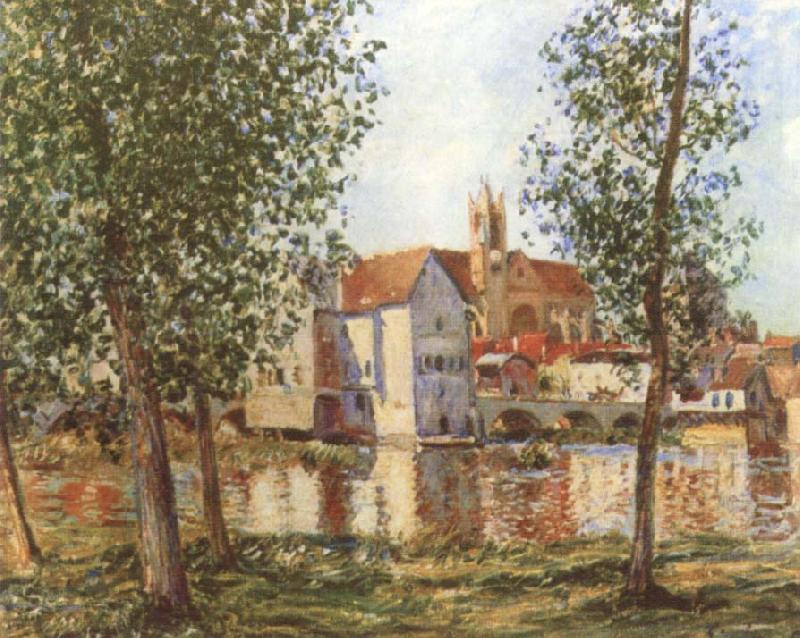 Alfred Sisley Moret-sur-Loing in Morning Sum oil painting image
